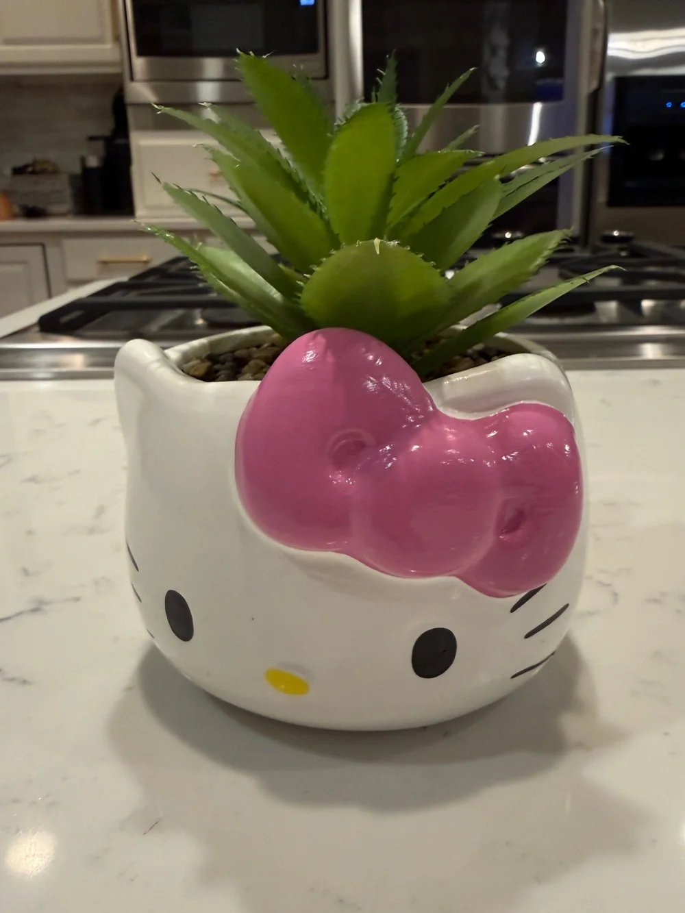 Hello Kitty Sanrio Ceramic Planter Pink Bow Succulent Pot Kawaii Decor